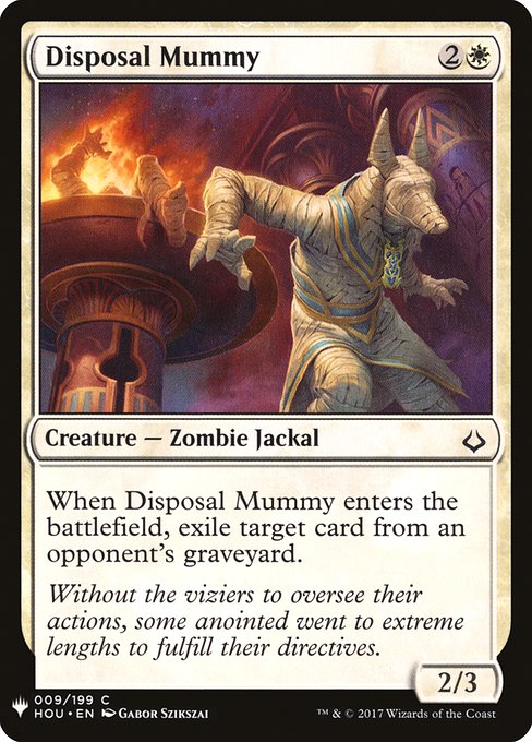 《廃却するミイラ/Disposal Mummy》[PWシンボル付き再版] 白C
