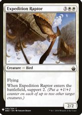 《探検の猛禽/Expedition Raptor》[PWシンボル付き再版] 白C