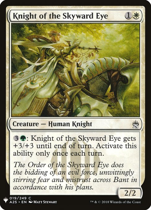 《天望の騎士/Knight of the Skyward Eye》[PWシンボル付き再版] 白C