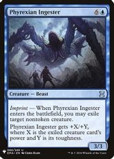 《ファイレクシアの摂取者/Phyrexian Ingester》[PWシンボル付き再版] 青U