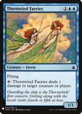 《ソーンウィンド・フェアリー/Thornwind Faeries》[PWシンボル付き再版] 青C