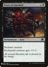 《エムラクールの加護/Boon of Emrakul》[PWシンボル付き再版] 黒C