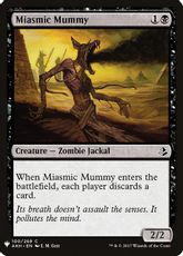 《瘴気ミイラ/Miasmic Mummy》[PWシンボル付き再版] 黒C