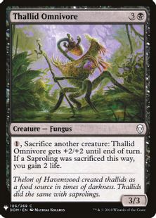《雑食のサリッド/Thallid Omnivore》[PWシンボル付き再版] 黒C