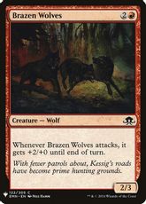 《猛々しい狼/Brazen Wolves》[PWシンボル付き再版] 赤C