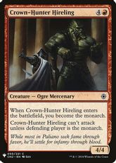 《王位狙いの雇われ人/Crown-Hunter Hireling》[PWシンボル付き再版] 赤C