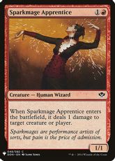 《火花魔道士の弟子/Sparkmage Apprentice》[PWシンボル付き再版] 赤C