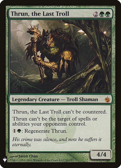 《最後のトロール、スラーン/Thrun, the Last Troll》[PWシンボル付き再版] 緑R