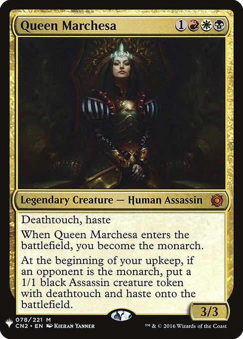 《マルチェッサ女王/Queen Marchesa》[PWシンボル付き再版] 金R