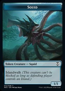 (012/013)《イカ+宝物トークン/Squid+Treasure Token》[NCC] 青/茶