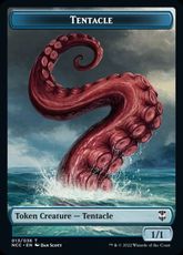 (013/034)《触手+手掛かりトークン/Tentacle+Clue Token》[NCC] 青/茶