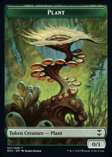 (027/015)《植物+宝物トークン/Plant+Treasure Token》[NCC] 緑/茶