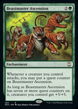 《獣使いの昇天/Beastmaster Ascension》[NCC] 緑R