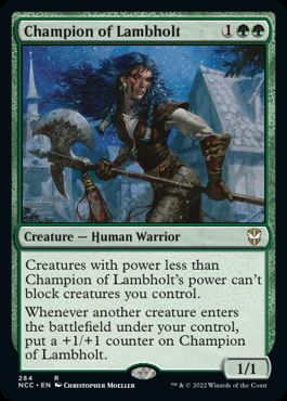 (284)《ラムホルトの勇者/Champion of Lambholt》[NCC] 緑R