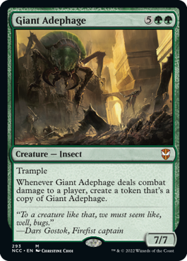 (293)《巨大オサムシ/Giant Adephage》[NCC] 緑R