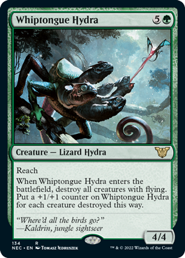 (134)《舌長ハイドラ/Whiptongue Hydra》[NEC] 緑R