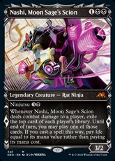 【Foil】(343)■ショーケース■《月の賢者の養子、ナシ/Nashi, Moon Sage's Scion》※ドラフト・セットブースター版[NEO-BF] 黒R