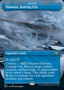 【Foil】(414)■ボーダーレス■《天上都市、大田原/Otawara, Soaring City》※ドラフト・セットブースター版[NEO-BF] 土地R