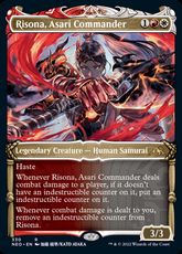 【Foil】(330)■ショーケース■《浅利の司令官、理想那/Risona, Asari Commander》[NEO-BF] 金R