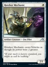 【Foil】(016)《有能な整備士/Hotshot Mechanic》[NEO] 白U