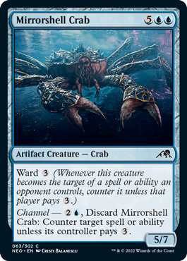 《鏡殻のカニ/Mirrorshell Crab》[NEO] 青C
