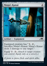 【Foil】(252)《忍者の苦無/Ninja's Kunai》[NEO] 茶C