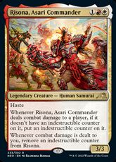 【Foil】■プレリリース■《浅利の司令官、理想那/Risona, Asari Commander》[NEO-PRE] 金R