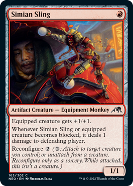 (163)《猿人のスリング/Simian Sling》[NEO] 赤C