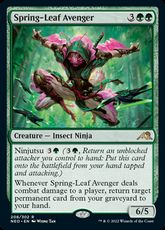【Foil】(208)《春葉の報復者/Spring-Leaf Avenger》[NEO] 緑R