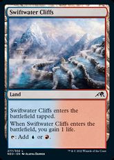 【Foil】(277)《急流の崖/Swiftwater Cliffs》[NEO] 土地C