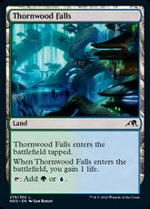 【Foil】(279)《茨森の滝/Thornwood Falls》[NEO] 土地C