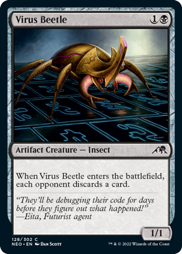 (128)《ウイルスの甲虫/Virus Beetle》[NEO] 黒C
