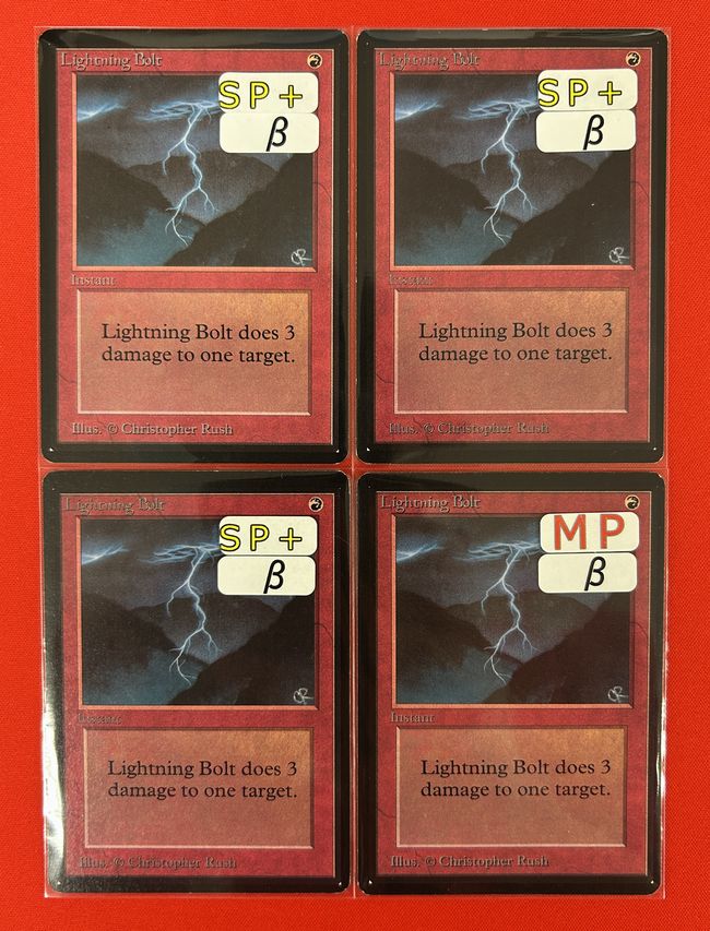 限定お買い得商品 委託商品/4枚セット】《稲妻/Lightning Bolt》[LEB] 4枚セット マジック：ザ・ギャザリング