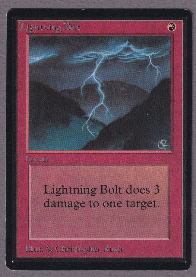 MTG 稲妻　拡張　4枚 委託商品/4枚セット】《稲妻/Lightning Bolt》[LEB] 4枚セット