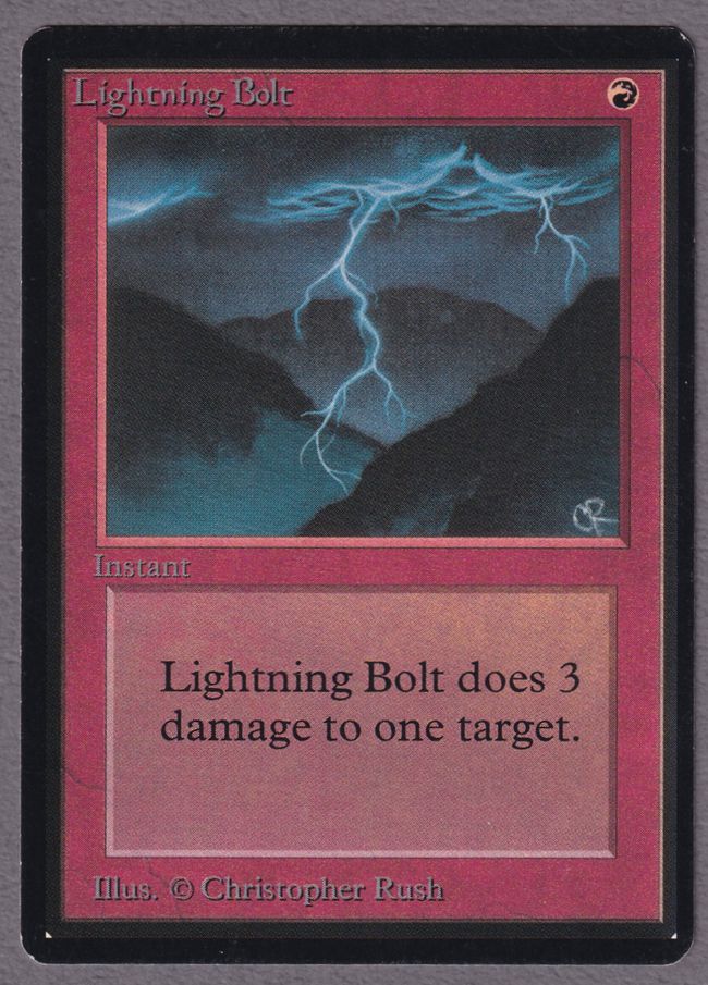 MTG 英語版　稲妻　Lightning Bolt ベータ　LEB BGS8 MTG《稲妻/Lightning Bolt(SLD)》英語 Foil フルアート | Pay ID