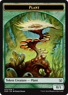 (075)《植物トークン/Plant token》[NvO] 緑