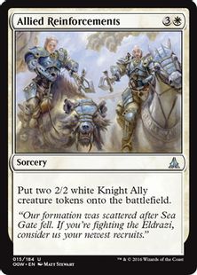 【Foil】《同盟者の援軍/Allied Reinforcements》[OGW] 白U
