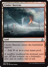 【Foil】《燃え殻の痩せ地/Cinder Barrens》[OGW] 土地U