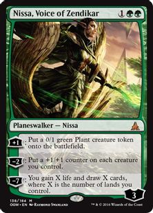 《ゼンディカーの代弁者、ニッサ/Nissa, Voice of Zendikar》[OGW] 緑R