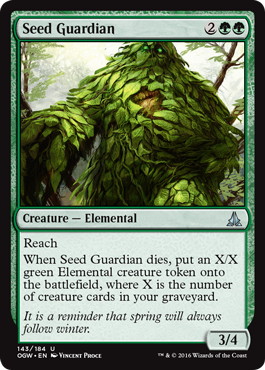 《種子の守護者/Seed Guardian》[OGW] 緑U