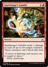 【Foil】《火花魔道士の計略/Sparkmage's Gambit》[OGW] 赤C