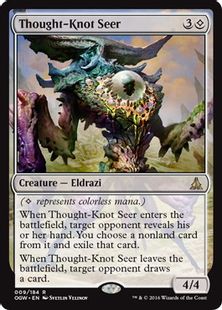 【Foil】■プレリリース■《難題の予見者/Thought-Knot Seer》[OGW-PRE] 無R