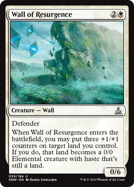 【Foil】《復興の壁/Wall of Resurgence》[OGW] 白U