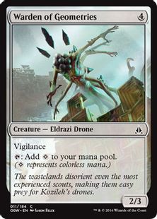 【Foil】《形状の管理人/Warden of Geometries》[OGW] 無C