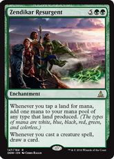 【Foil】《ゼンディカーの復興者/Zendikar Resurgent》[OGW] 緑R