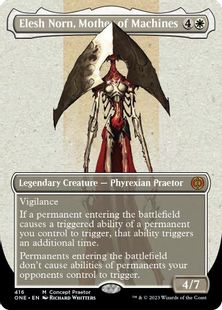 【Foil】(416)■ボーダーレス■《機械の母、エリシュ・ノーン/Elesh Norn, Mother of Machines》[Concept Praetor] 白R