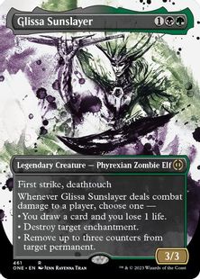 【S&C・Foil】(461)■ボーダーレス■《グリッサ・サンスレイヤー/Glissa Sunslayer》[ONE-BF] 金R