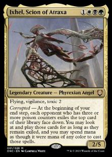 【Foil】(001)《アトラクサの後継、イクセル/Ixhel, Scion of Atraxa》[ONC] 金R