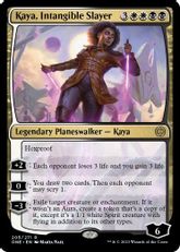 【Foil】■プレリリース■《無形の処刑者、ケイヤ/Kaya, Intangible Slayer》[ONE-PRE] 金R