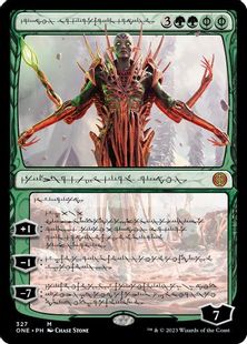 327)□ファイレクシア語□《向上した精霊信者、ニッサ/Nissa, Ascended 